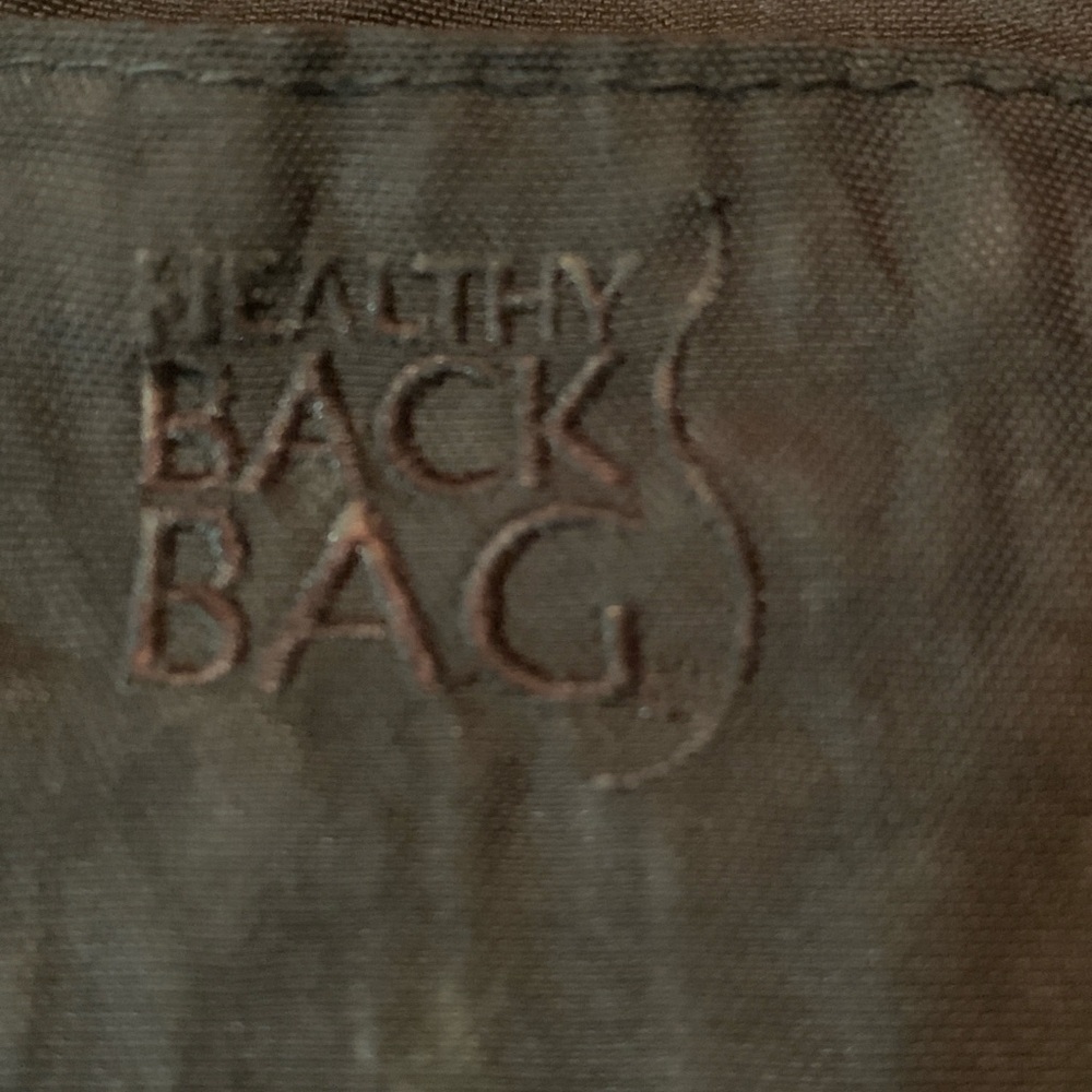 Ameribag Healthy Back Bag Crossbody Sling Backpack Black Nylon Distressed - Picture 8 of 9